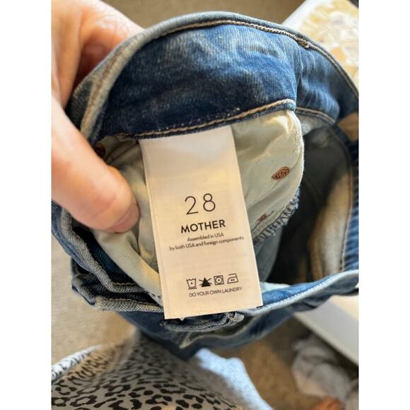 Mother Weekender Love Bomb Flare Jeans Blue Size 28 - Picture 7 of 9